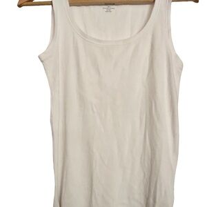 Chico's Cream Fitted Tank Top